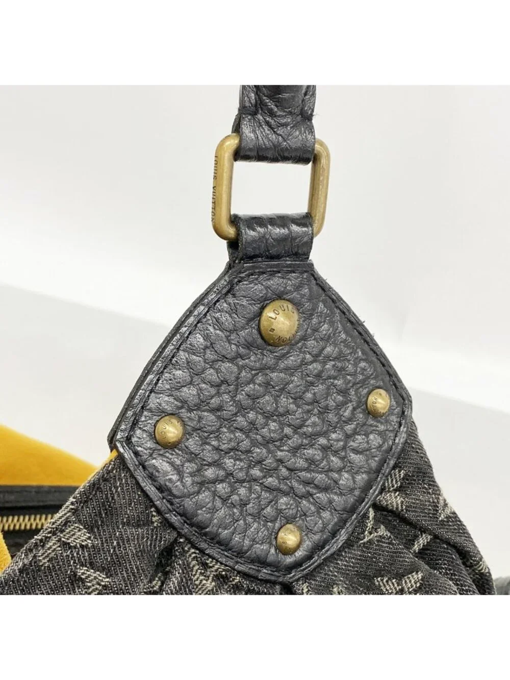 Louis Vuitton Tote Monogram Denim L Black